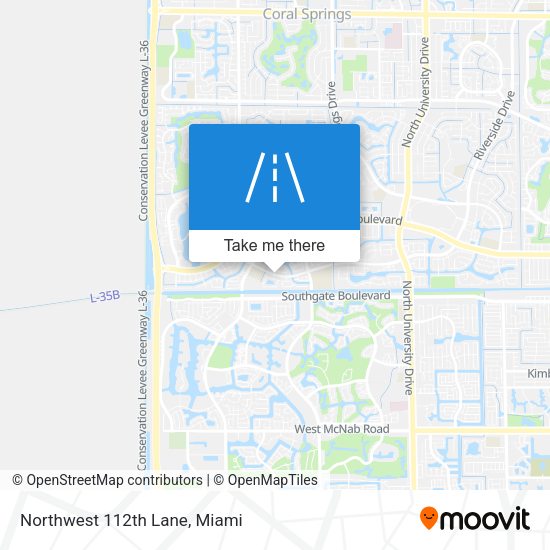 Northwest 112th Lane map