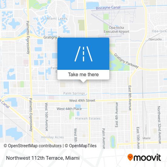 Northwest 112th Terrace map