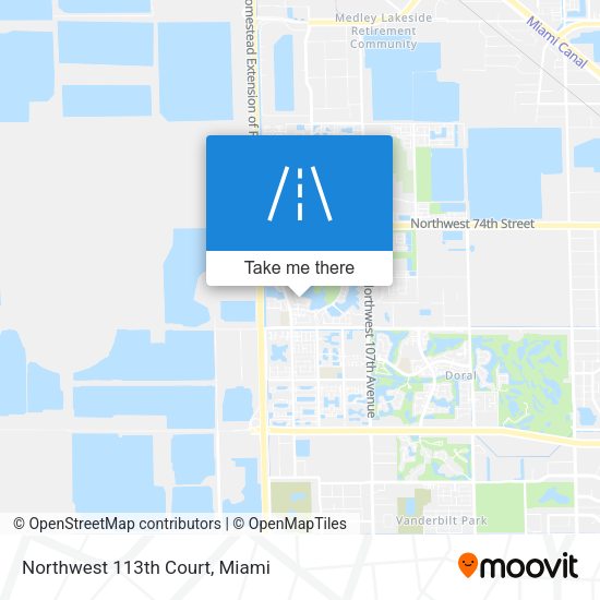 Northwest 113th Court map