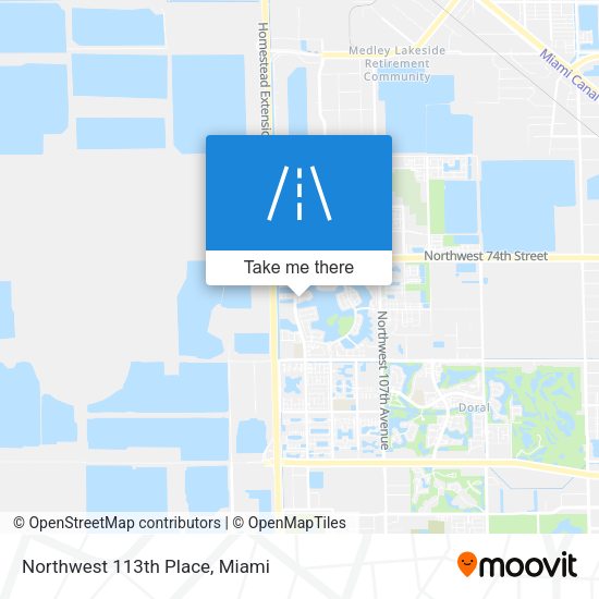 Mapa de Northwest 113th Place