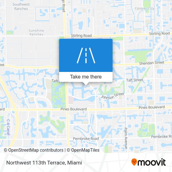 Mapa de Northwest 113th Terrace