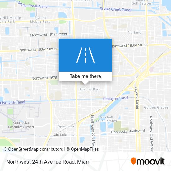 Mapa de Northwest 24th Avenue Road