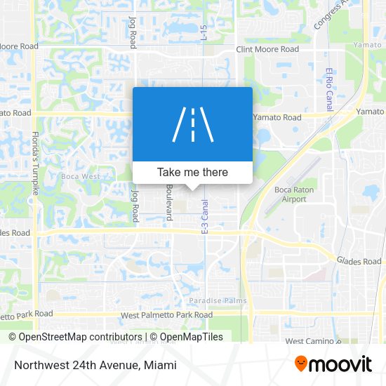 Mapa de Northwest 24th Avenue