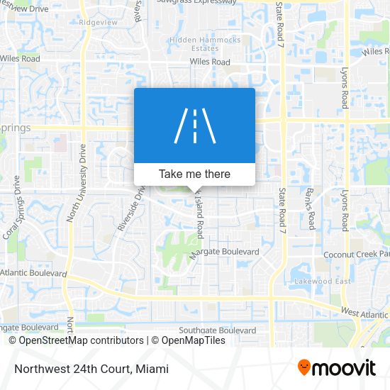 Mapa de Northwest 24th Court
