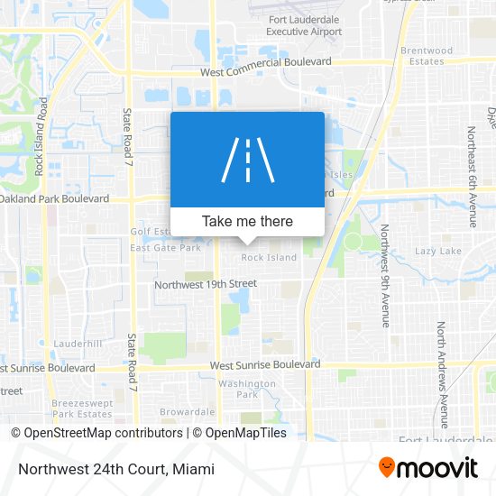 Northwest 24th Court map