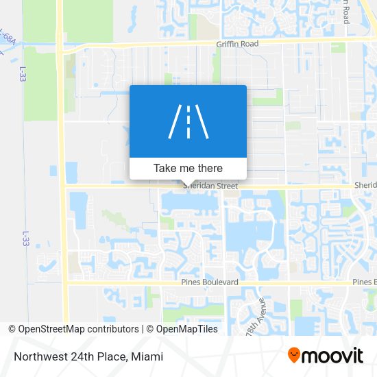 Mapa de Northwest 24th Place