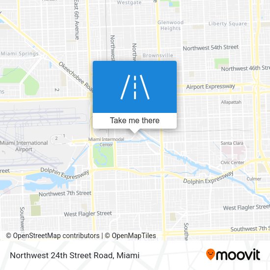 Mapa de Northwest 24th Street Road