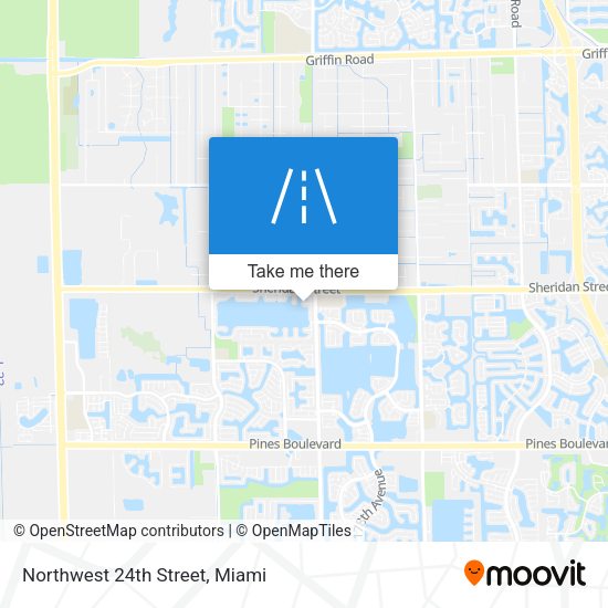 Mapa de Northwest 24th Street
