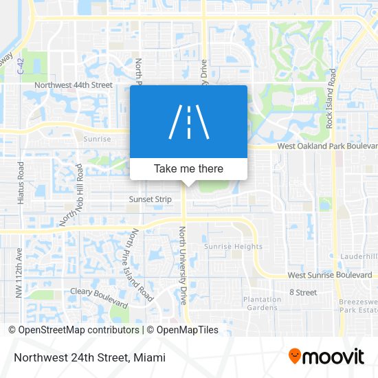 Mapa de Northwest 24th Street