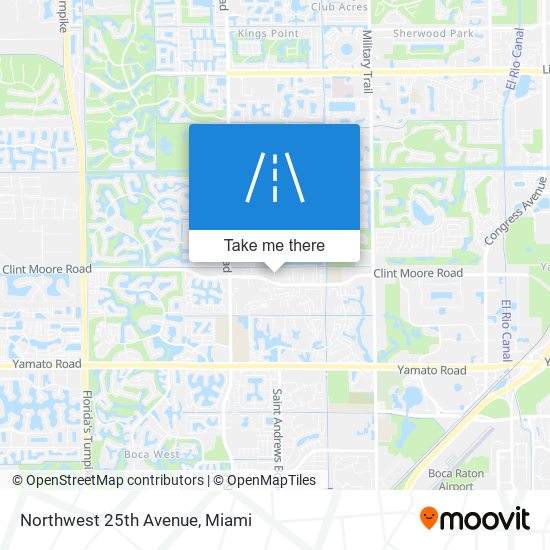 Northwest 25th Avenue map