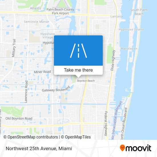 Mapa de Northwest 25th Avenue