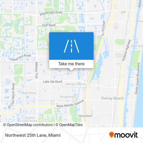 Northwest 25th Lane map