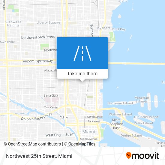 Mapa de Northwest 25th Street