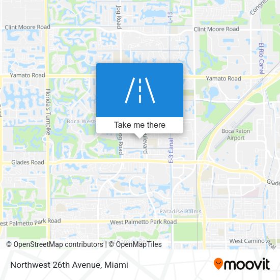 Northwest 26th Avenue map
