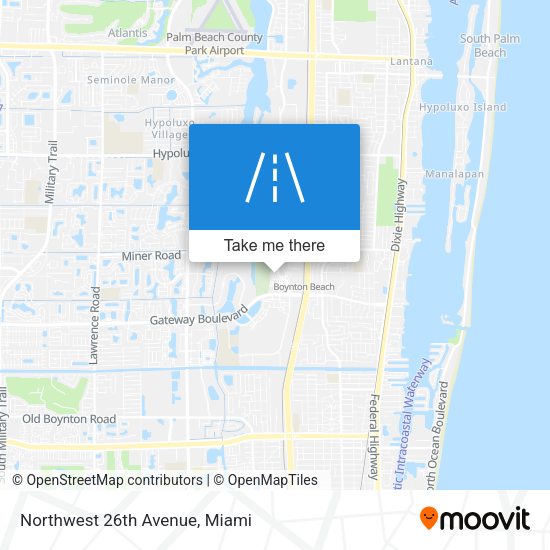 Northwest 26th Avenue map