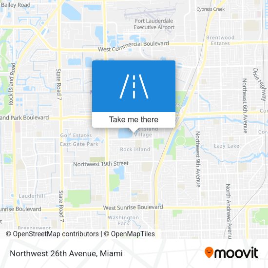 Mapa de Northwest 26th Avenue