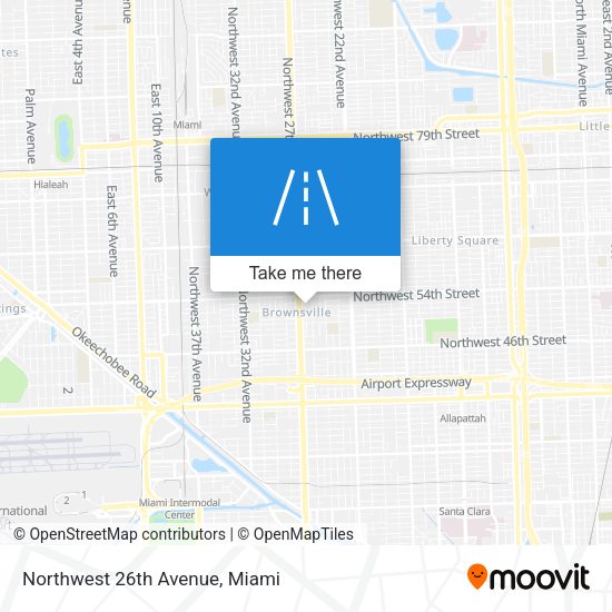 Northwest 26th Avenue map