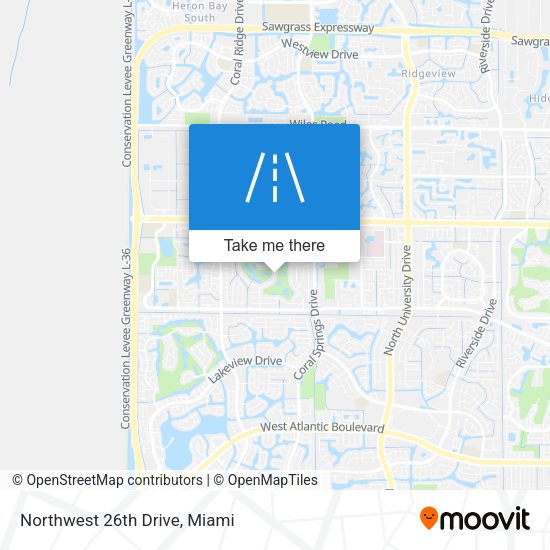 Northwest 26th Drive map