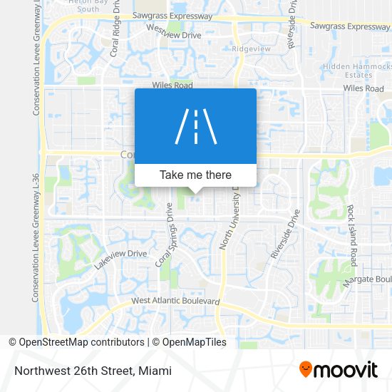 Northwest 26th Street map