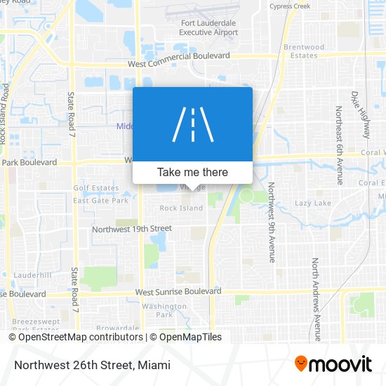 Northwest 26th Street map