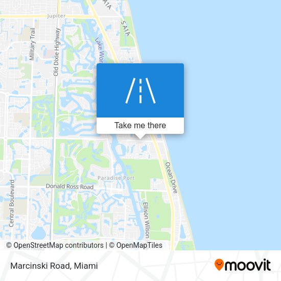 Mapa de Marcinski Road