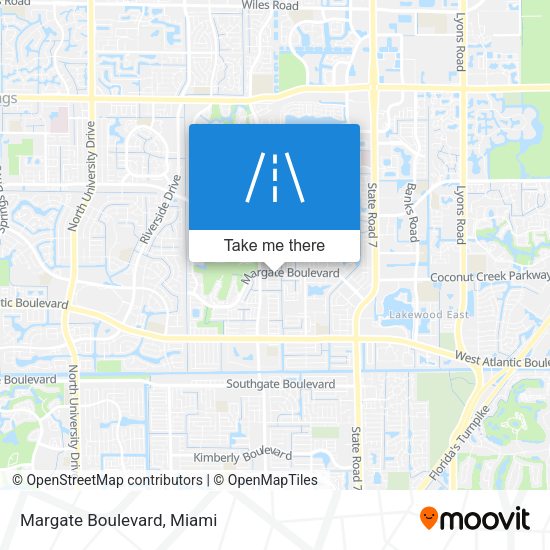 Mapa de Margate Boulevard