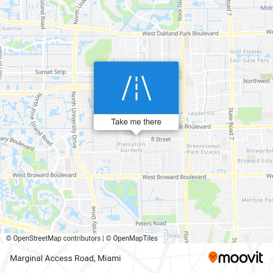 Marginal Access Road map
