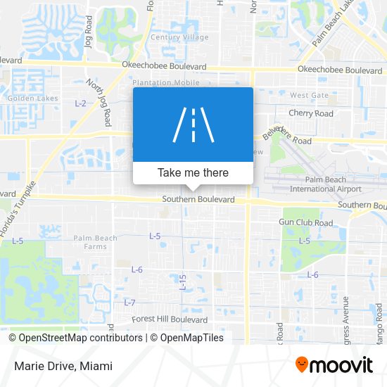 Mapa de Marie Drive