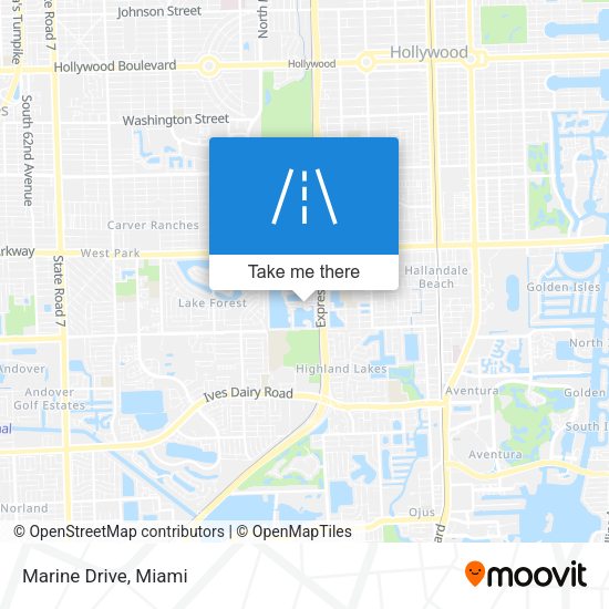 Mapa de Marine Drive