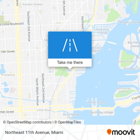 Mapa de Northeast 11th Avenue