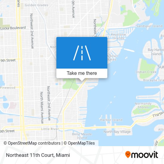 Northeast 11th Court map