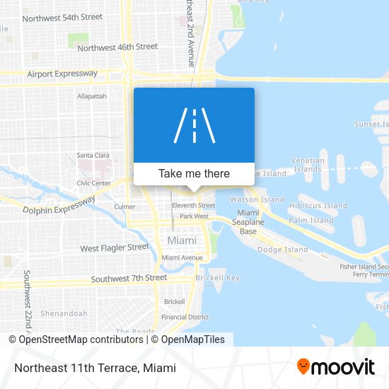 Mapa de Northeast 11th Terrace