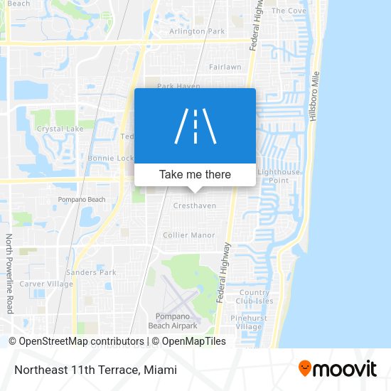 Mapa de Northeast 11th Terrace