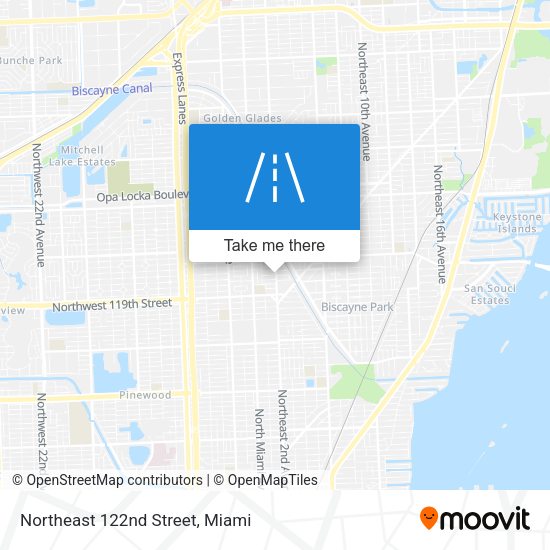 Mapa de Northeast 122nd Street