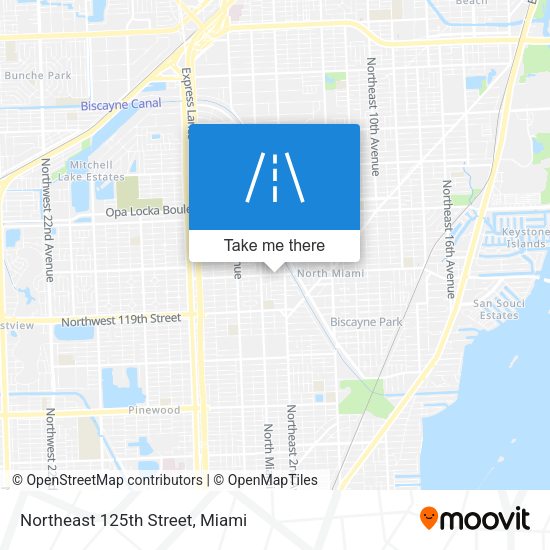 Mapa de Northeast 125th Street