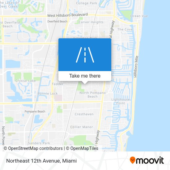 Northeast 12th Avenue map