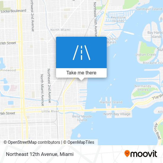 Northeast 12th Avenue map