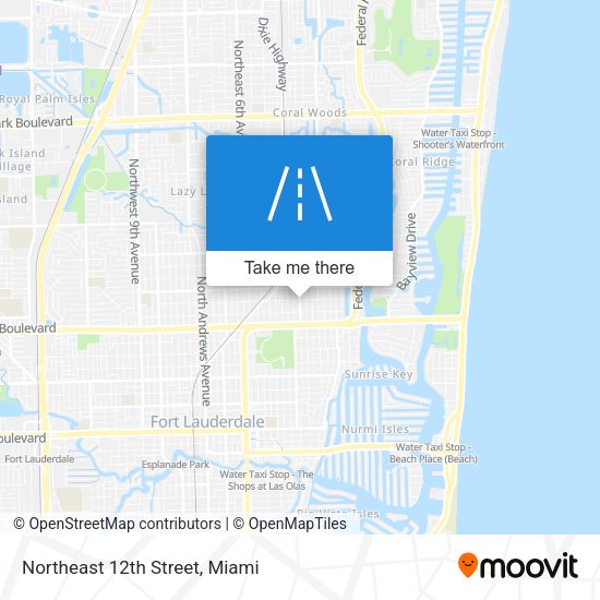 Northeast 12th Street map