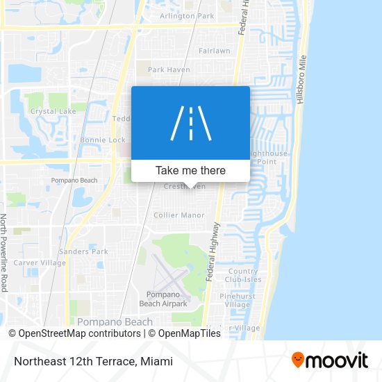 Northeast 12th Terrace map
