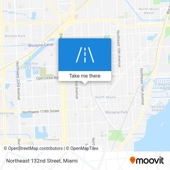 Northeast 132nd Street map
