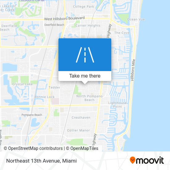 Northeast 13th Avenue map
