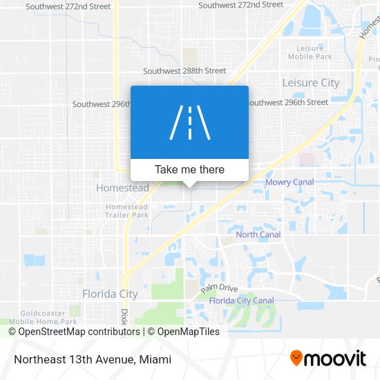 Northeast 13th Avenue map