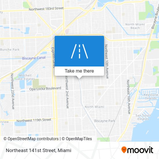 Northeast 141st Street map