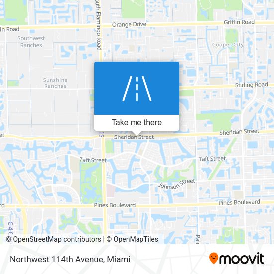Northwest 114th Avenue map