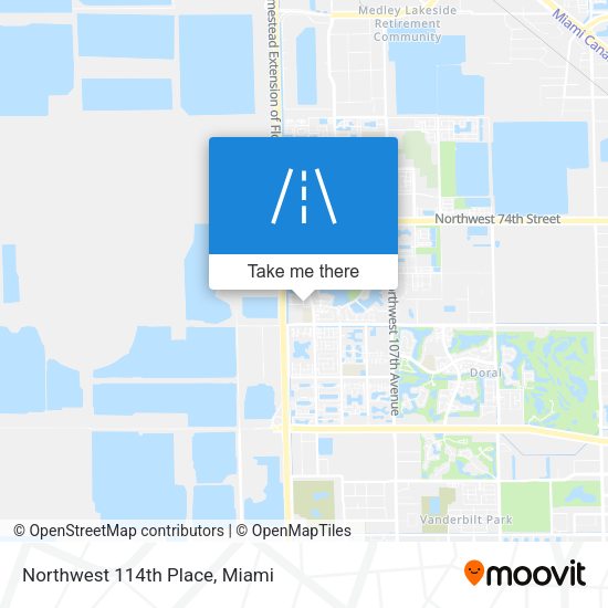 Mapa de Northwest 114th Place