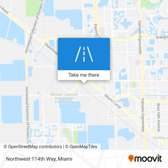 Mapa de Northwest 114th Way