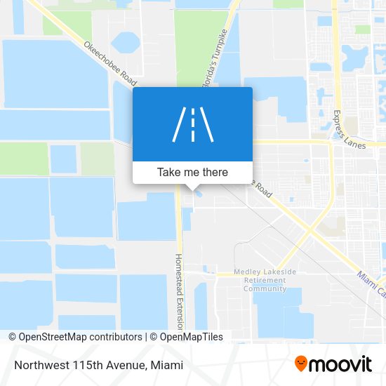 Mapa de Northwest 115th Avenue