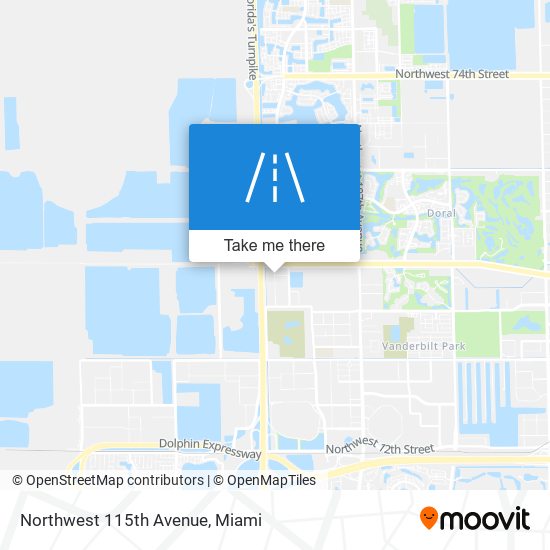 Mapa de Northwest 115th Avenue