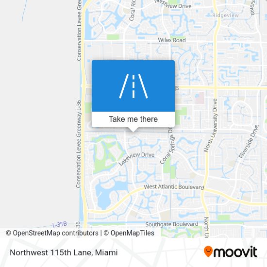 Northwest 115th Lane map