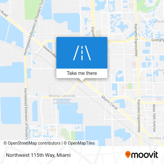 Mapa de Northwest 115th Way